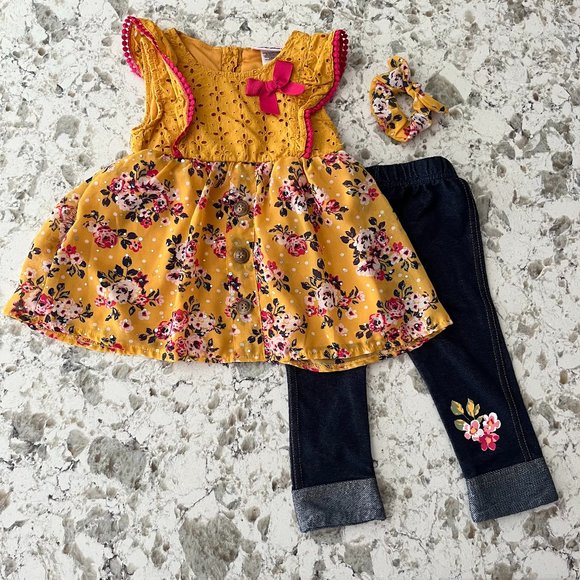 Little Lass 3-piece floral set 3T